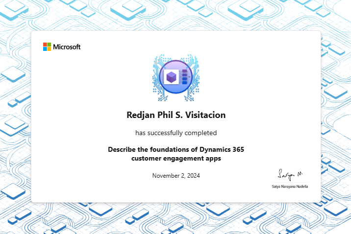 DTFOD365 Certificate