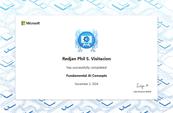 FAIC Certificate